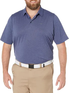 Callaway Men's Swing Tech Ventilated Short Sleeve Golf Polo Shirt, Moisture-Wicking, Textured Ventilated Fabric