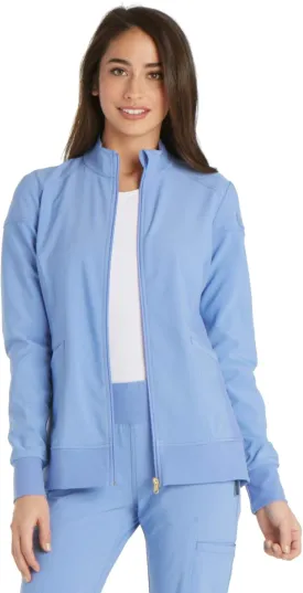 Cherokee Scrub Jackets For Woman with Zip Front, 360 Stretch Fabric - CK303