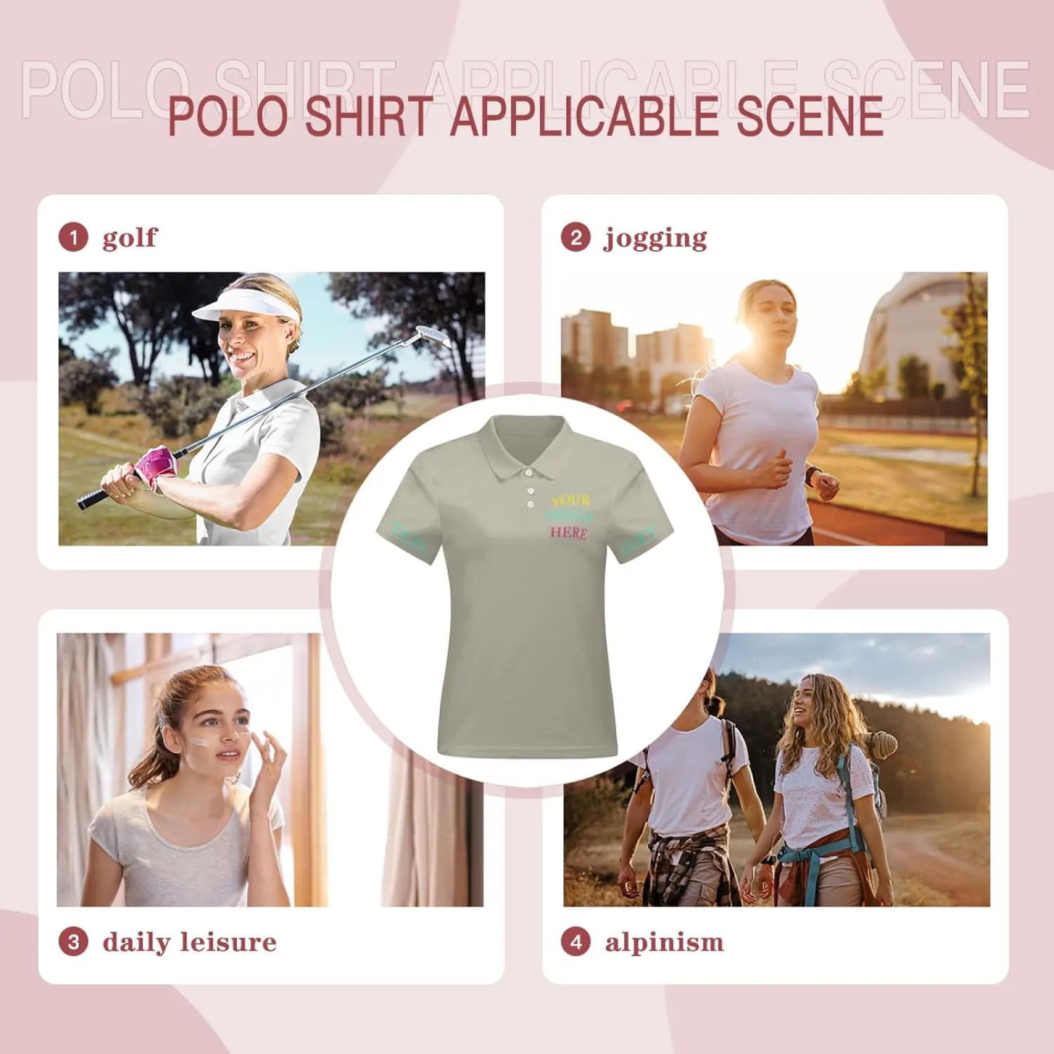 Custom Polo Shirt Personalized Golf Tees Custom Golf Shirts Design Your Own Polo Tees