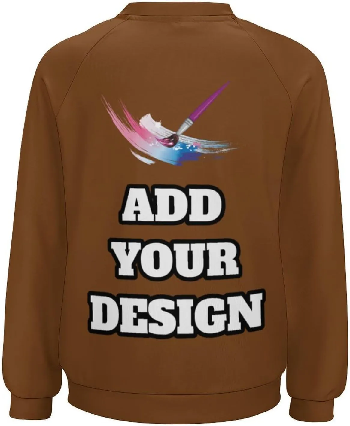 Custom Women's Long Sleeve Sweatshirt Design Your Own T Shirt Personalized Crewneck Sweatshirts With Text Photo Logo