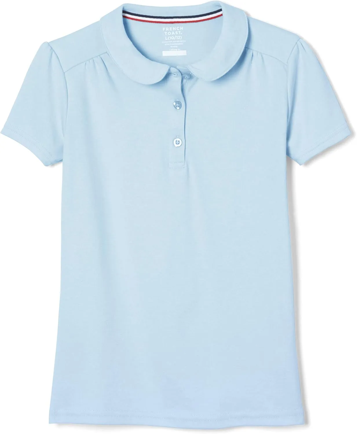 French Toast Girls' Short Sleeve Peter Pan Collar Polo