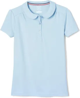 French Toast Girls' Short Sleeve Peter Pan Collar Polo