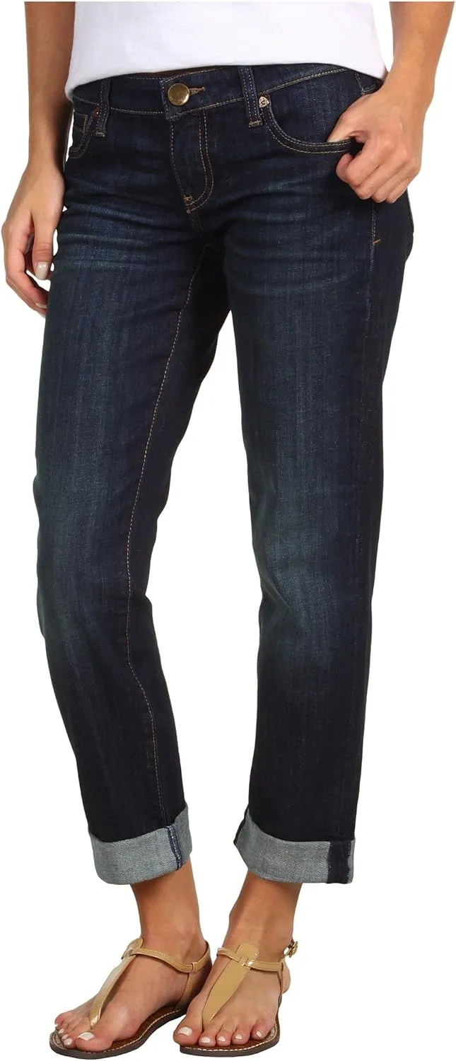 KUT from the Kloth Catherine Boyfriend Womens Jeans  Blended Fabric  Mid Rise  Five Pocket Design