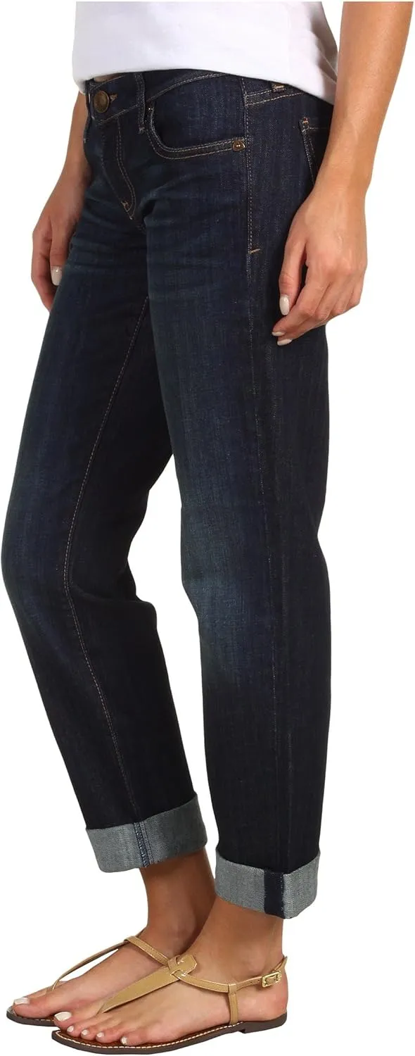 KUT from the Kloth Catherine Boyfriend Womens Jeans  Blended Fabric  Mid Rise  Five Pocket Design