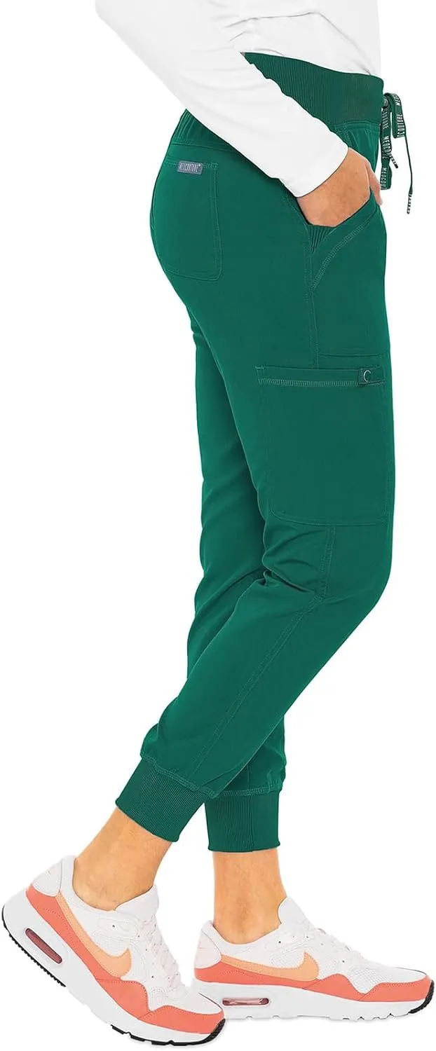 Med Couture Scrub Pants for Women Jogger Pant with 5 Pockets, Lightweight, Ultra Soft, 2-Way Stretch Fabric - MC7710