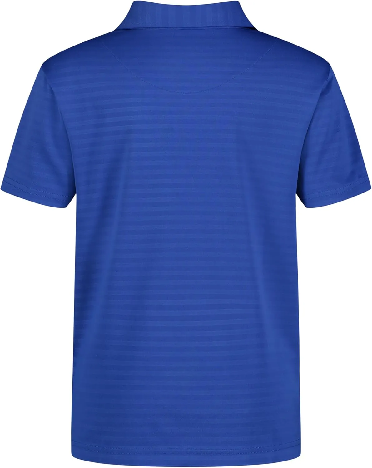 Nautica Boys' Active Short Sleeve Polo Shirt, Button Closure & Embossed Stripes, Breathable Performance Fabric