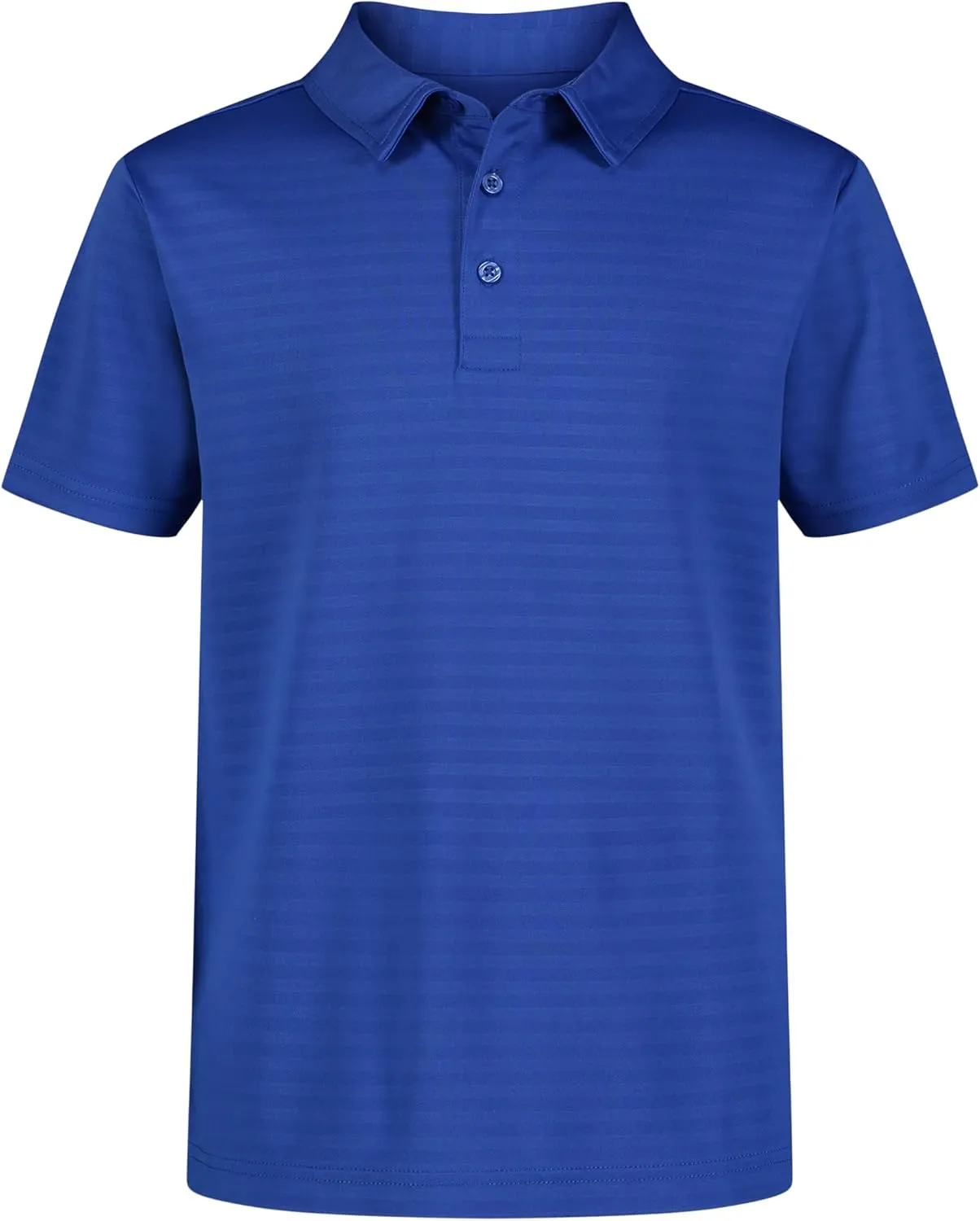 Nautica Boys' Active Short Sleeve Polo Shirt, Button Closure & Embossed Stripes, Breathable Performance Fabric