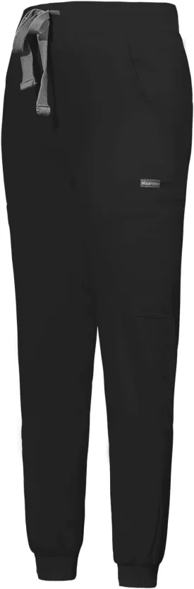 niaahinn Women Jogger Scrubs Pant Workwear Mid Rise Tapered Leg Drawstring for Nursing Soft Fabric