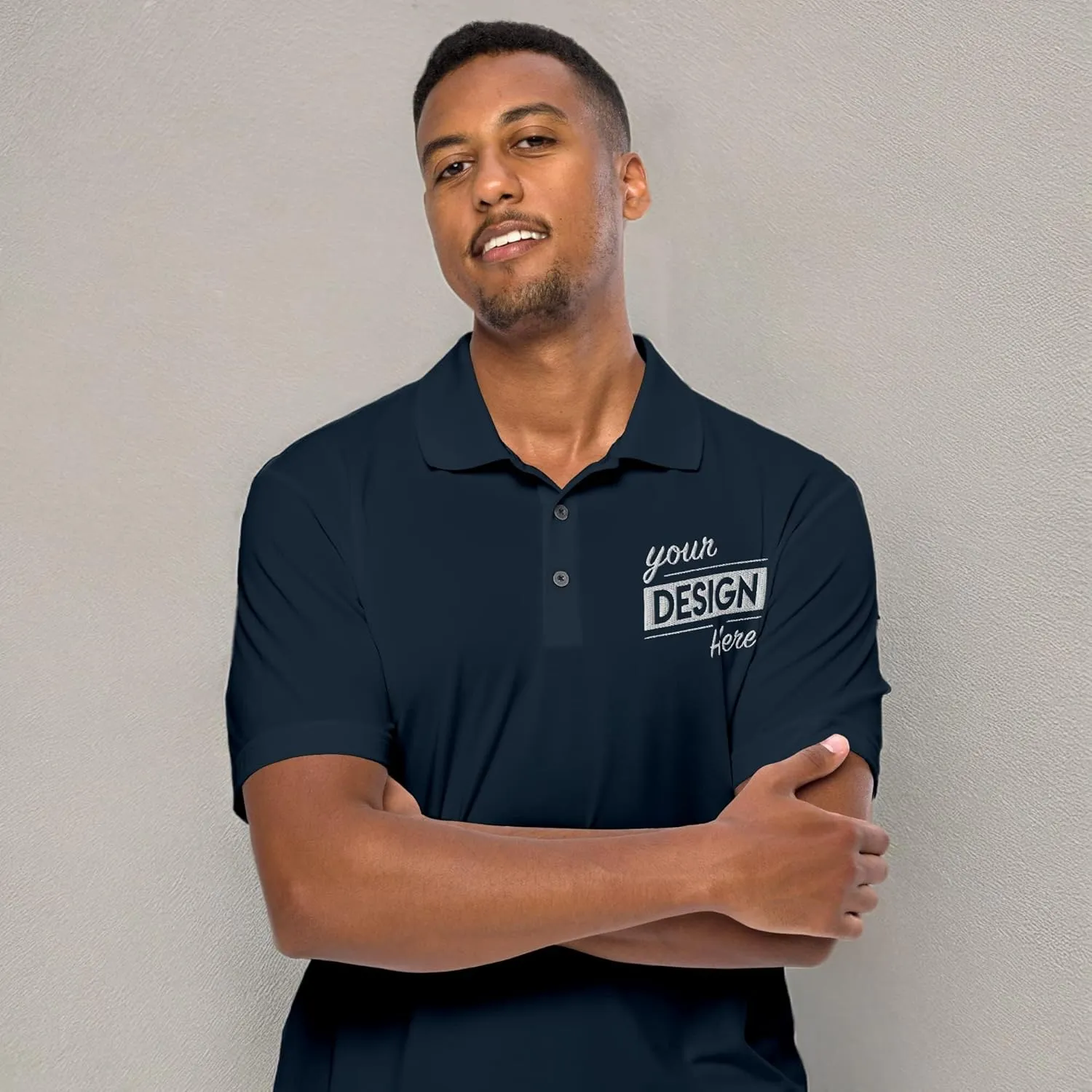 Print Your Design | Custom Personalized Polo Shirt for Men & Women, Short Sleeve Sports Golf Tennis T-Shirt
