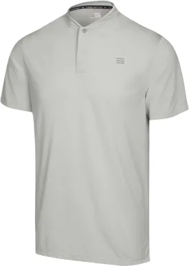 Three Sixty Six Men's Short Sleeve Collarless Golf Polo - Lightweight, Moisture-Wicking, Quick Dry, Stretch Fabric