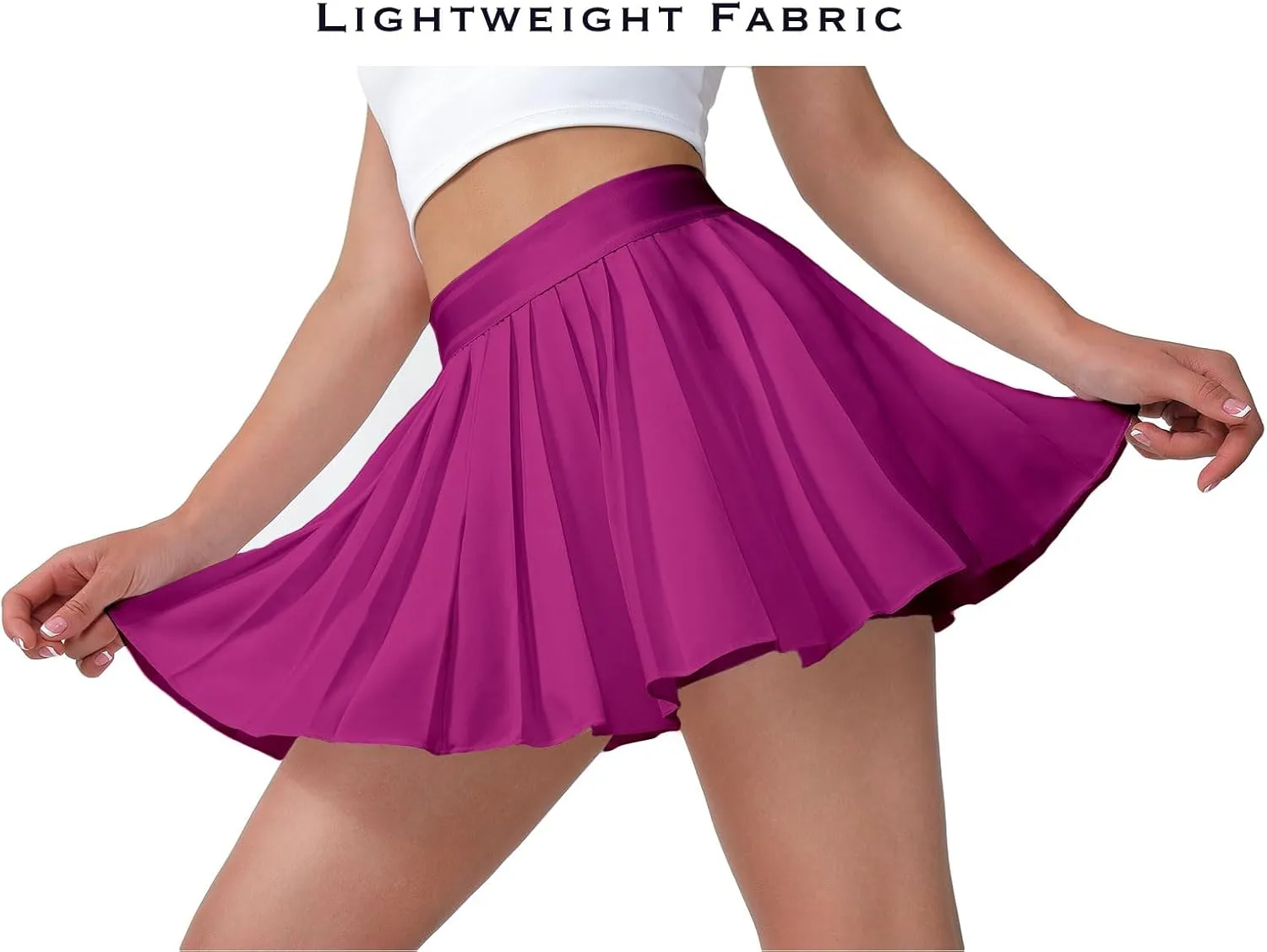 Women's Pleated Tennis Skirt-Flowy Athletic Design,Suitable for Golf, Skater, Running Sports